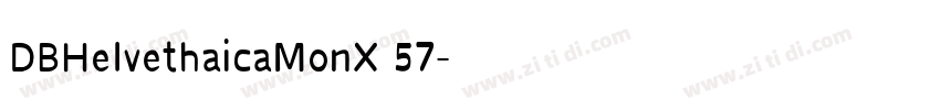 DBHelvethaicaMonX 57字体转换